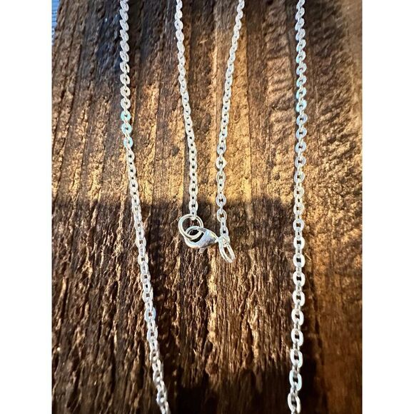 Handmade Artesian Hippie Silver Plated Peace Sign Necklace Chain, Gift Box - Picture 3 of 8